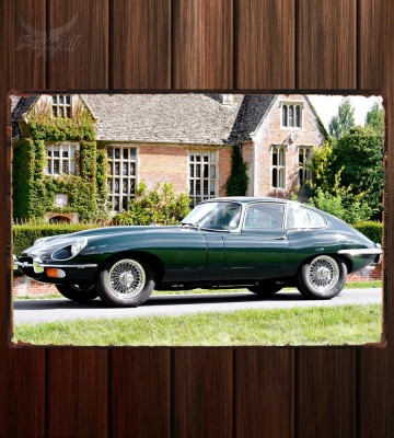 Металлическая табличка Jaguar E-Type Fixed Head Coupe (Series II)